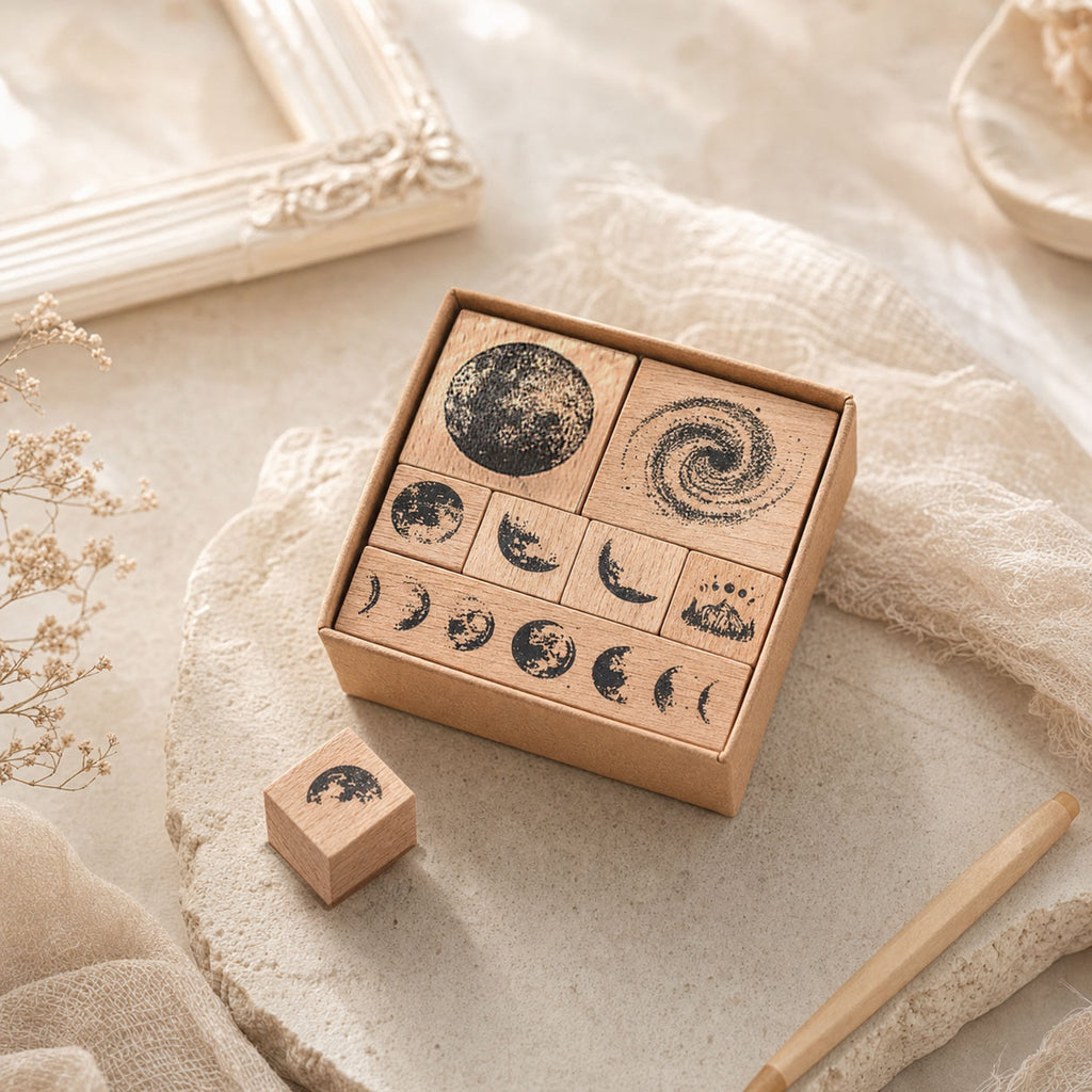 DIY Tools Moon & Plant Stamp Collection