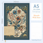 Gilded Garden · Vintage Gold-Edged Hardcover Notebook (A5 | 96 sheets)
