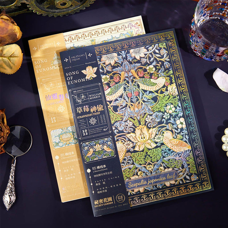 Secret Garden · Botanical Tapestry — Vintage Illustrated B5 Notebook (40 sheets)