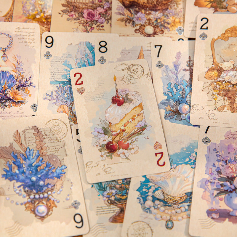 Gilded Old Dreams · Floral Letters — Vintage Illustrated Playing Cards · Poker