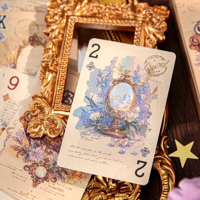 Gilded Old Dreams · Floral Letters — Vintage Illustrated Playing Cards · Poker