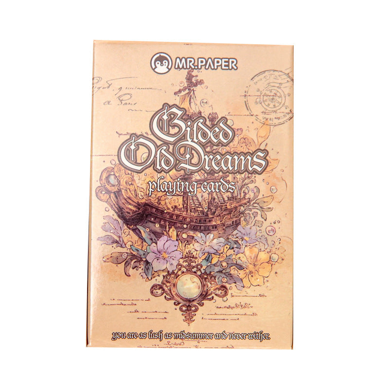 Gilded Old Dreams · Floral Letters — Vintage Illustrated Playing Cards · Poker