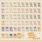 Gilded Flower Dream · Floral Crown Muse — Vintage Illustrated Playing Cards · Poker