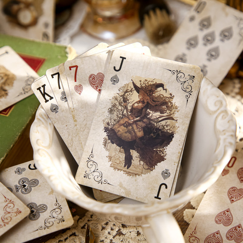 Alice in Wonderland — Vintage Illustrated Playing Cards · Poker