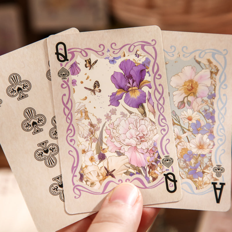 Secret Garden · Butterfly & Floral Frame — Vintage Illustrated Playing Cards · Poker