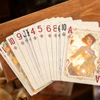 Gilded Flower Dream · Floral Crown Muse — Vintage Illustrated Playing Cards · Poker
