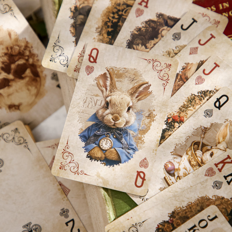 Alice in Wonderland — Vintage Illustrated Playing Cards · Poker