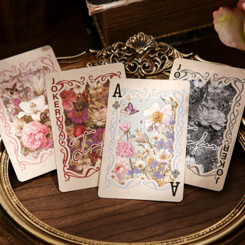 Secret Garden · Butterfly & Floral Frame — Vintage Illustrated Playing Cards · Poker