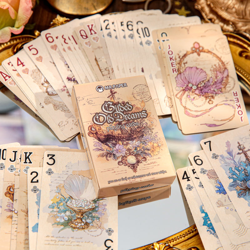 Gilded Old Dreams · Floral Letters — Vintage Illustrated Playing Cards · Poker