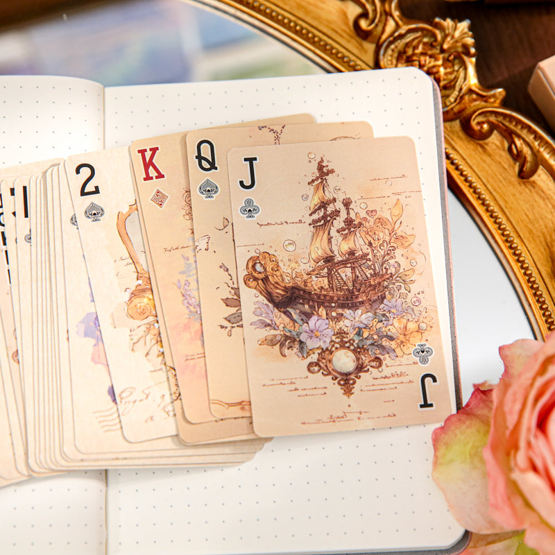 Gilded Old Dreams · Floral Letters — Vintage Illustrated Playing Cards · Poker