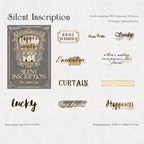 “Twilight Gilding” Vintage Gold-Foil PET Sticker Pack