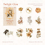 “Twilight Gilding” Vintage Gold-Foil PET Sticker Pack