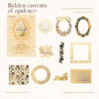 “Twilight Gilding” Vintage Gold-Foil PET Sticker Pack
